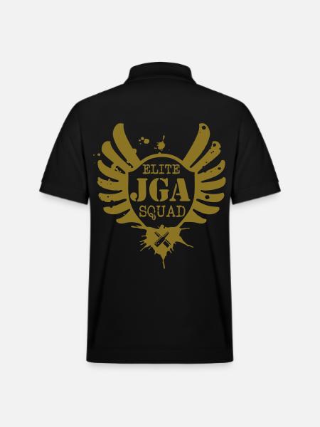 Elite JGA Squad - Stanley/Stella Unisex Bio-Poloshirt PREPSTER - Schwarz