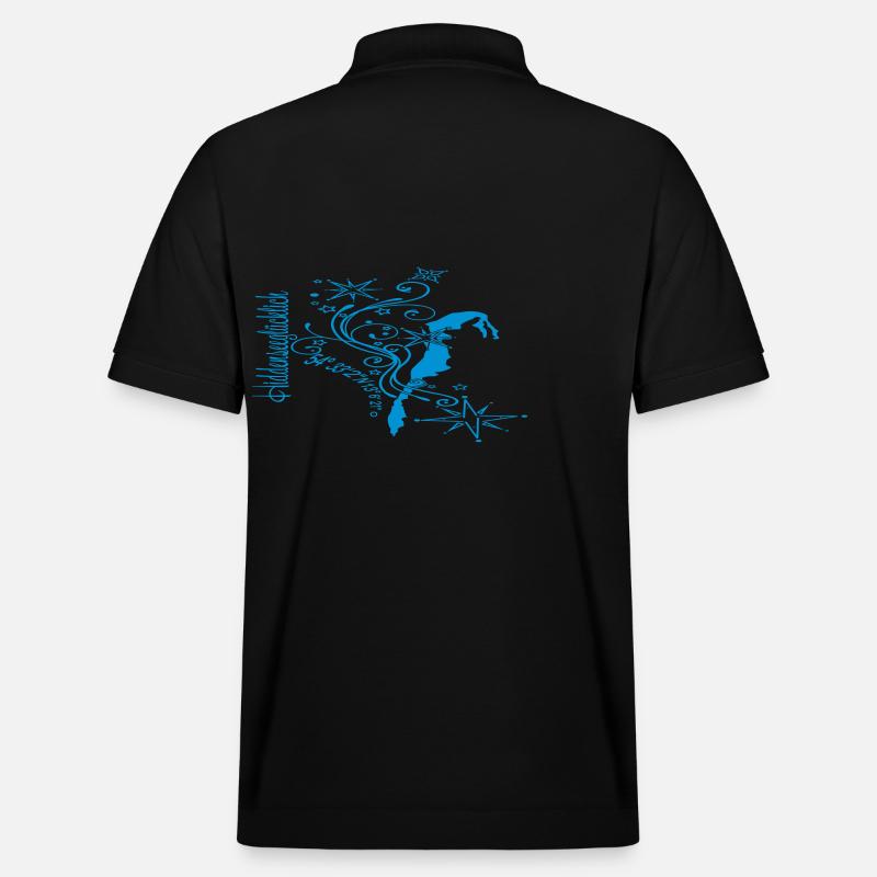 Hiddenseeglücklich logo - Stanley/Stella Unisex Bio-Poloshirt PREPSTER - Schwarz
