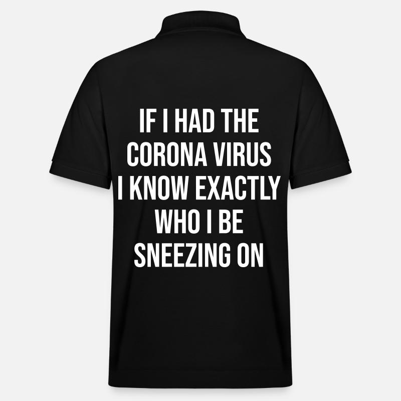 Coronavirus - Polo PREPSTER bio Stanley/Stella Unisexe - noir