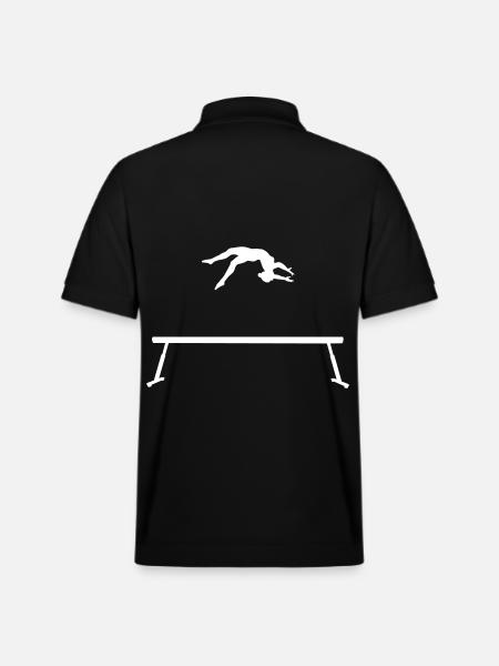 Turnen am Schwebebalken - Stanley/Stella Unisex Bio-Poloshirt PREPSTER - Schwarz