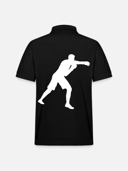 Boxing Design Gift Idea Boxer - Stanley/Stella Unisex Organic Polo Shirt PREPSTER - black