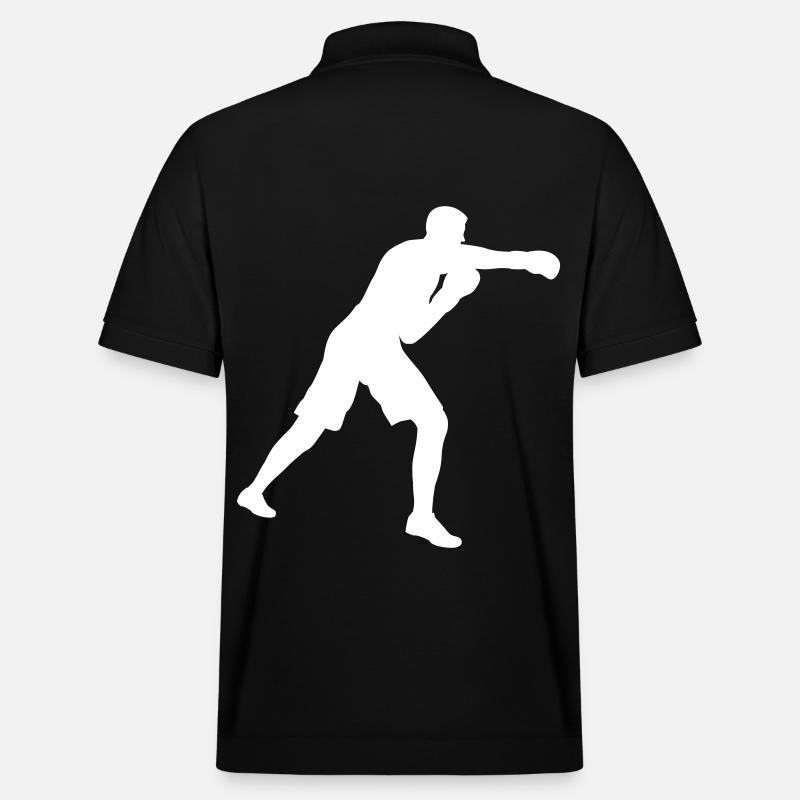 Boxen Design Geschenkidee Boxer - Stanley/Stella Unisex Bio-Poloshirt PREPSTER - Schwarz