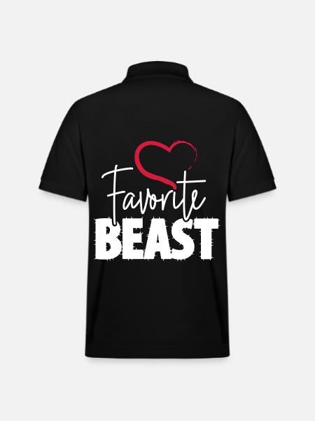Favorite Beast - Stanley/Stella Unisex Organic Polo Shirt PREPSTER - black