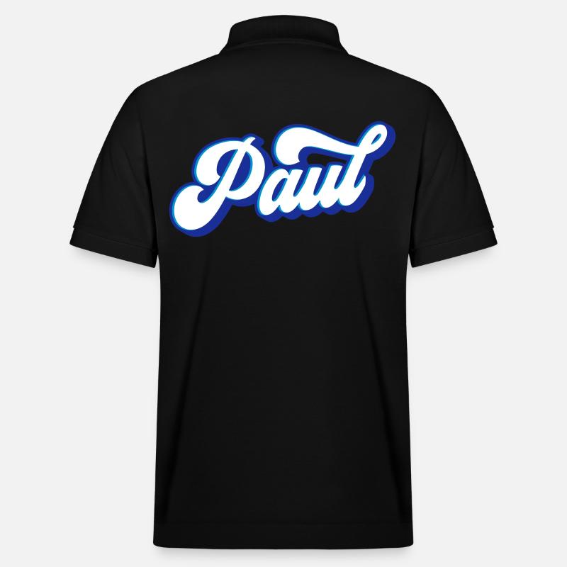 Paul | Farben änderbar - Stanley/Stella Unisex Bio-Poloshirt PREPSTER - Schwarz