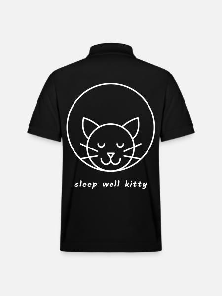 Sleep well Kitty - Stanley/Stella Unisex Bio-Poloshirt PREPSTER - Schwarz
