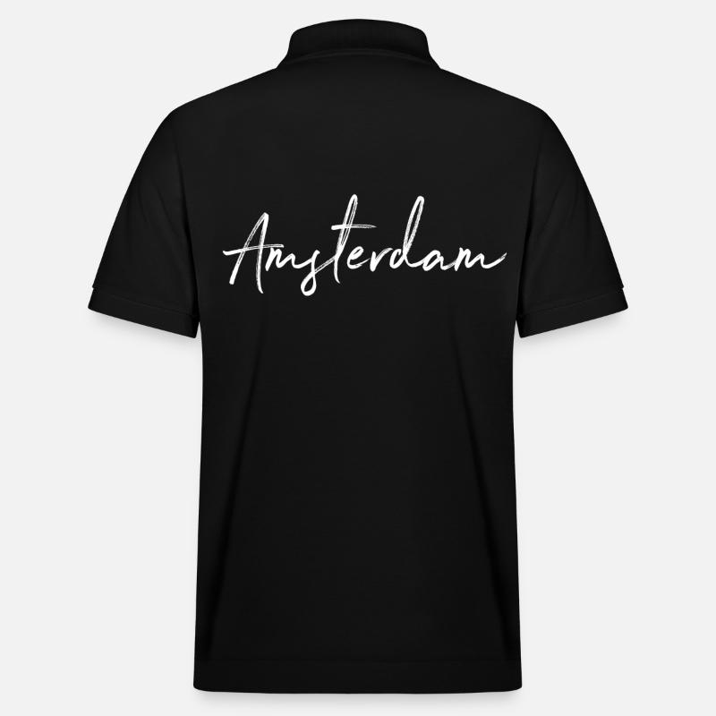 Amsterdam - Stanley/Stella Unisex Bio-Poloshirt PREPSTER - Schwarz