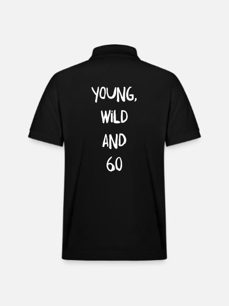 60th birthday - Stanley/Stella Unisex Organic Polo Shirt PREPSTER - black