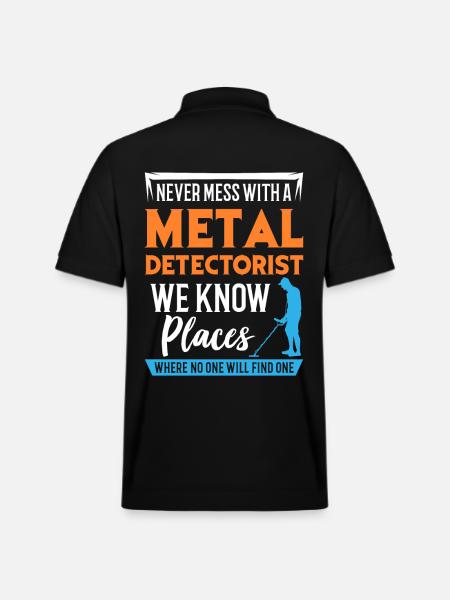 Metal Detectorist - Stanley/Stella Unisex Organic Polo Shirt PREPSTER - black