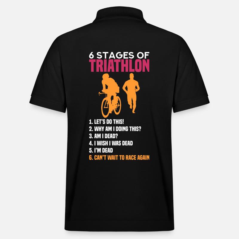 Triathlon - Stanley/Stella Unisex Bio-Poloshirt PREPSTER - Schwarz