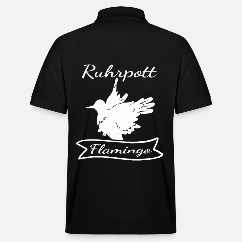 Ruhrpott Flamingo - Stanley/Stella Unisex Bio-Poloshirt PREPSTER - Schwarz