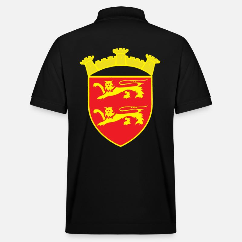 ROT WAPPEN LÖWENTURM ODER COPYRIGHT RUNEMBERG - Stanley/Stella Unisex Bio-Poloshirt PREPSTER - Schwarz