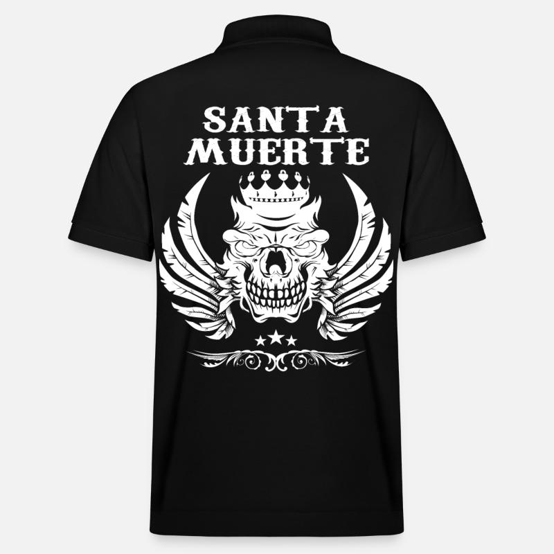 Santa Muerte - Stanley/Stella Unisex Bio-Poloshirt PREPSTER - Schwarz