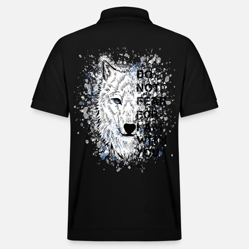 Religiöses Zitat Bibelvers - Stanley/Stella Unisex Bio-Poloshirt PREPSTER - Schwarz