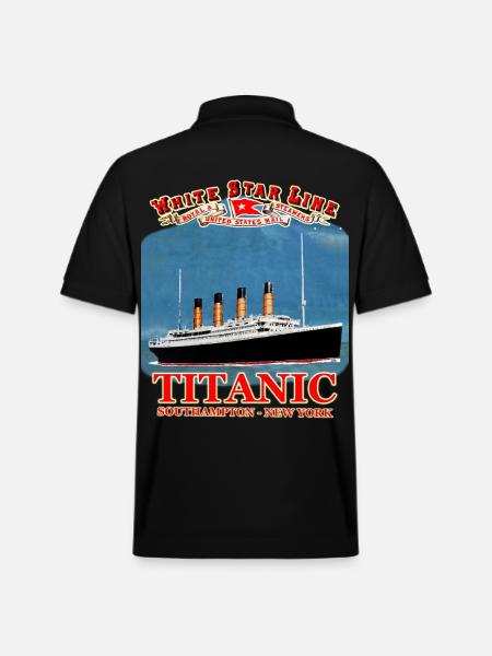 TITANIC creation Louis RUNEMBERG © Adagp - Stanley/Stella Unisex Organic Polo Shirt PREPSTER - black
