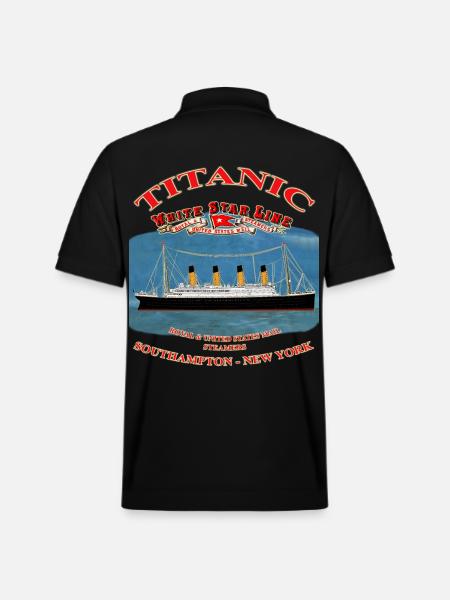 TITANIC CREATION Louis RUNEMBERG © Adagp - Stanley/Stella Unisex Organic Polo Shirt PREPSTER - black