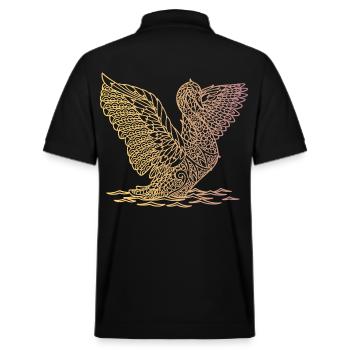 Cygne de débarquement - Polo PREPSTER bio Stanley/Stella Unisexe - noir - Dos - Andy (188cm)