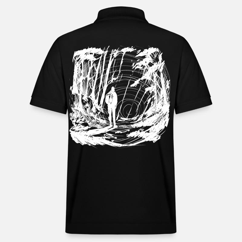 Let's go somewhere invert - Stanley/Stella Unisex Bio-Poloshirt PREPSTER - Schwarz
