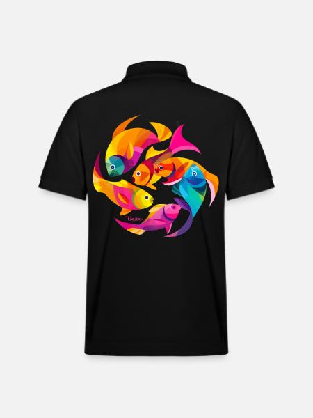 Couleurs tropicales - Polo PREPSTER bio Stanley/Stella Unisexe - noir