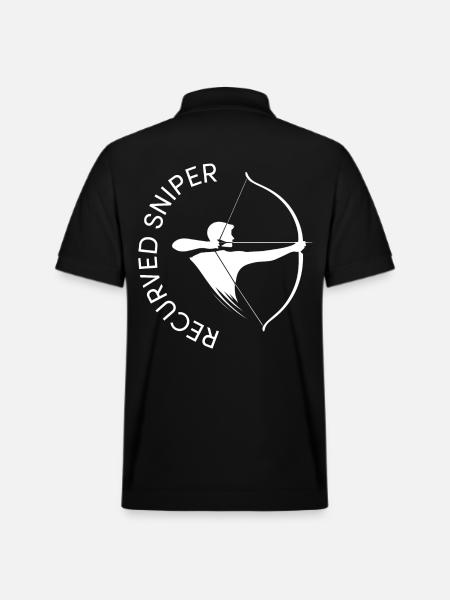 Archer Recurved Sniper Archery BSV - Stanley/Stella Unisex Organic Polo Shirt PREPSTER - black