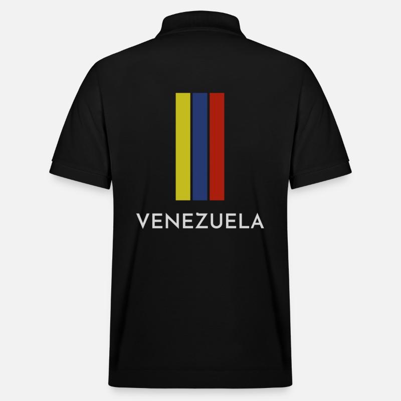 Drapeau vénézuélien, fierté vénézuélienne - Polo PREPSTER bio Stanley/Stella Unisexe - noir
