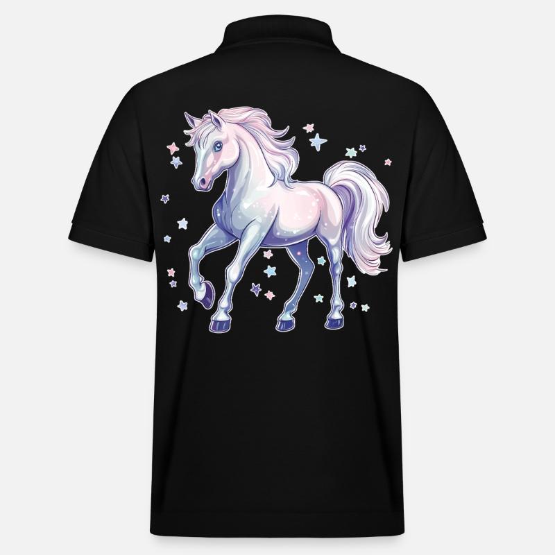 Cheval avec des étoiles - Polo PREPSTER bio Stanley/Stella Unisexe - noir