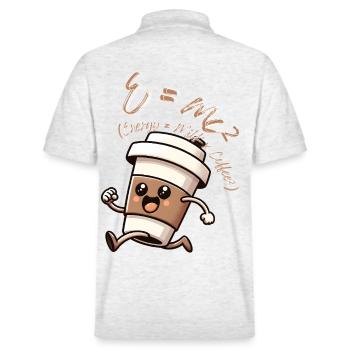 E-mc2 - Polo PREPSTER bio Stanley/Stella Unisexe - blanc chiné - Dos - Andy (188cm)