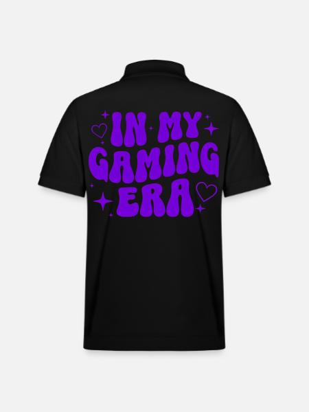 Gaming Gift Gamer Video Game Retro - Stanley/Stella Unisex Organic Polo Shirt PREPSTER - black