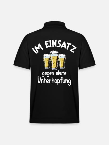 Underhopping Insert – Waitress Bartender Beer - Stanley/Stella Unisex Organic Polo Shirt PREPSTER - black