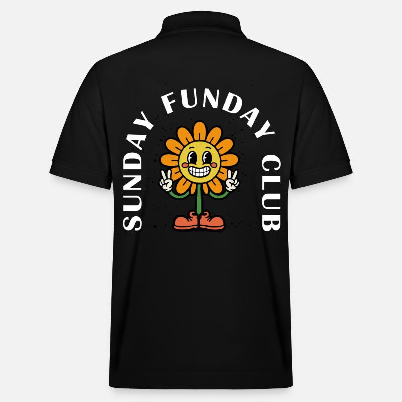 Sunday Funday Club – Retro Comic - Stanley/Stella Unisex Bio-Poloshirt PREPSTER - Schwarz