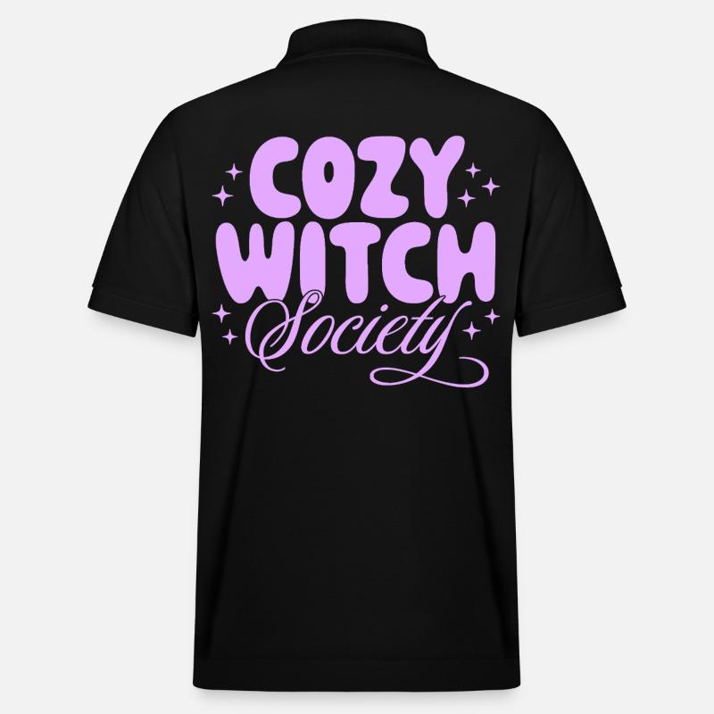 Gemütliche Hexen-Gesellschaft - Stanley/Stella Unisex Bio-Poloshirt PREPSTER - Schwarz