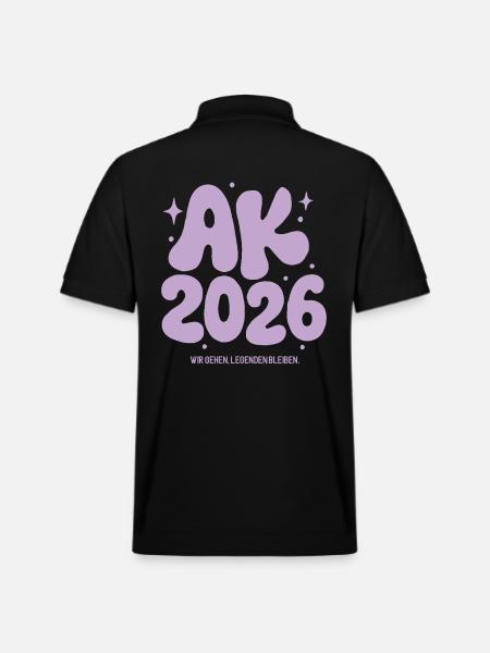 Abschlussklasse 2026 -  Legenden Bleiben - Stanley/Stella Unisex Bio-Poloshirt PREPSTER - Schwarz