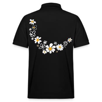 Guirlande florale - Polo PREPSTER bio Stanley/Stella Unisexe - noir - Dos - Andy (188cm)