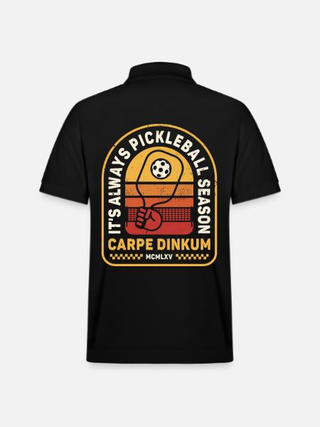 It's Always Pickleball Season - Stanley/Stella Unisex Bio-Poloshirt PREPSTER - Schwarz
