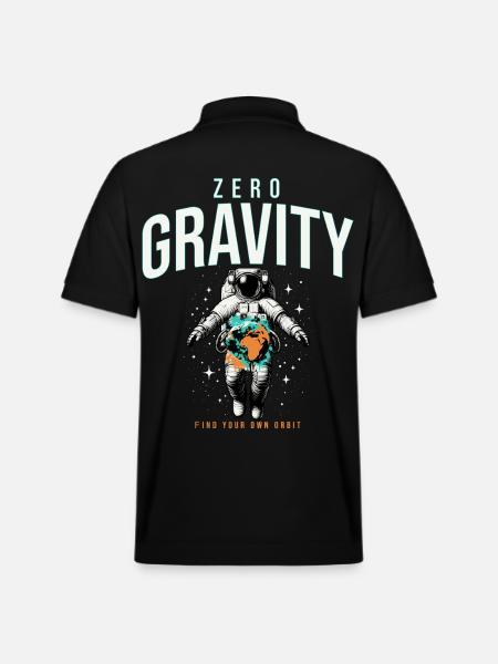 Zero Gravity Astronaut Erde Weltraum - Stanley/Stella Unisex Bio-Poloshirt PREPSTER - Schwarz