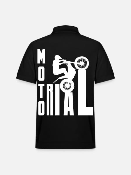 Moto Trial News - Trial Bike Rider - Polo ecologica unisex PREPSTER di Stanley/Stella - nero