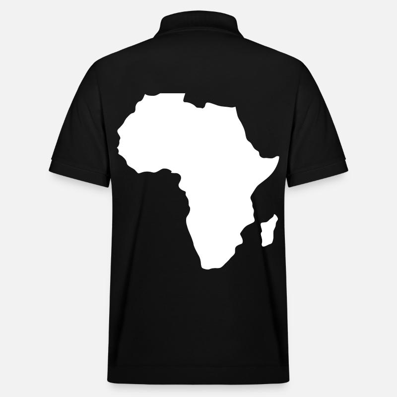 Afrique continent carte blanc - Polo PREPSTER bio Stanley/Stella Unisexe - noir