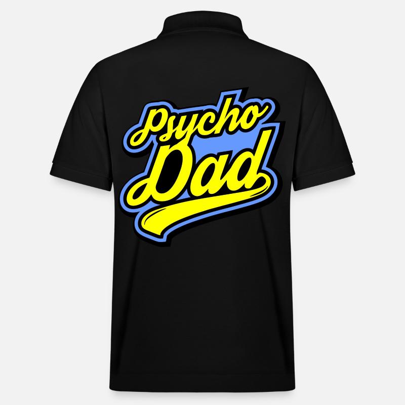 Psycho - Papa - Psycho - Dad - Stanley/Stella Unisex Bio-Poloshirt PREPSTER - Schwarz