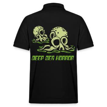 Deep Sea Horror Tentacles - Stanley/Stella Unisex Organic Polo Shirt PREPSTER - black - Back - Andy (188cm)