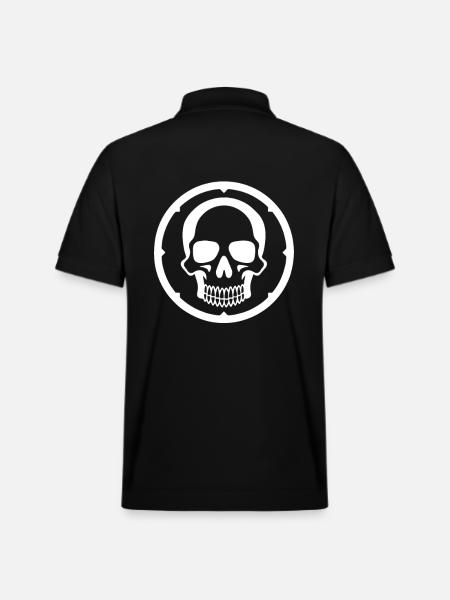 Tribal Symbol, Simple Skull - Stanley/Stella Unisex Organic Polo Shirt PREPSTER - black