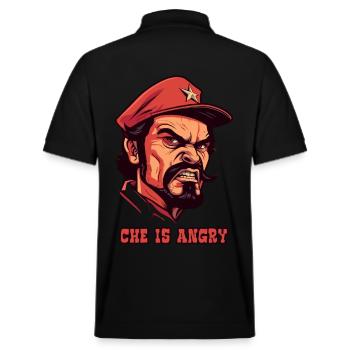 Che ist wütend - Stanley/Stella Unisex Bio-Poloshirt PREPSTER - Schwarz - Hinten - Andy (188cm)