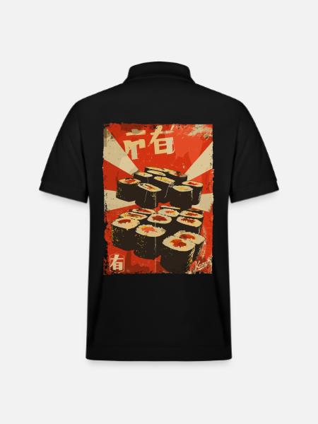 Propaganda Sushi - Stanley/Stella Unisex Organic Polo Shirt PREPSTER - black