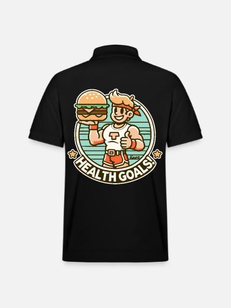 Sundhed, Sund Fitness Burger - Stanley/Stella PREPSTER økologisk unisex poloshirt - sort