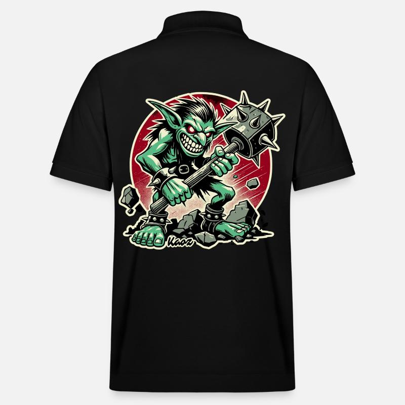 Vilain avec un gros marteau - Polo PREPSTER bio Stanley/Stella Unisexe - noir