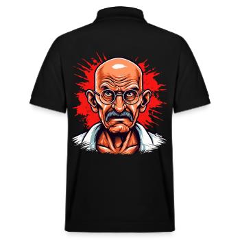 Anführer der friedlichen Revolution - Stanley/Stella Unisex Bio-Poloshirt PREPSTER - Schwarz - Hinten - Andy (188cm)