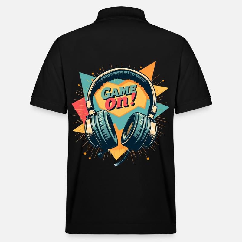 Casque de jeu - Game on - Polo PREPSTER bio Stanley/Stella Unisexe - noir