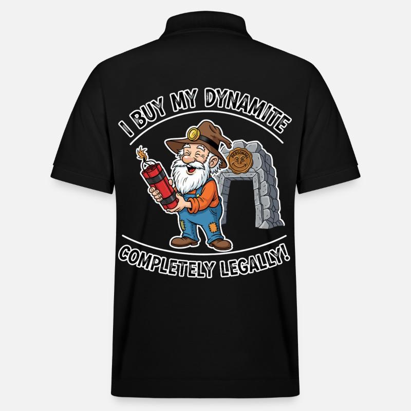 Dynamit-Miner ! - Stanley/Stella Unisex Bio-Poloshirt PREPSTER - Schwarz