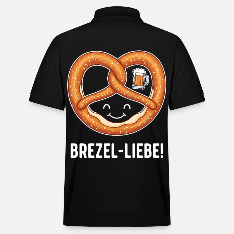 Brezel-Liebe ! - Stanley/Stella Unisex Bio-Poloshirt PREPSTER - Schwarz