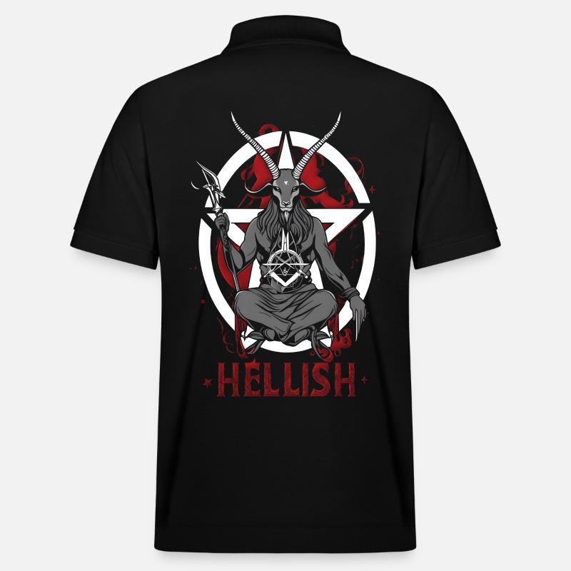 L'enfer Satan Baphomet - Polo PREPSTER bio Stanley/Stella Unisexe - noir