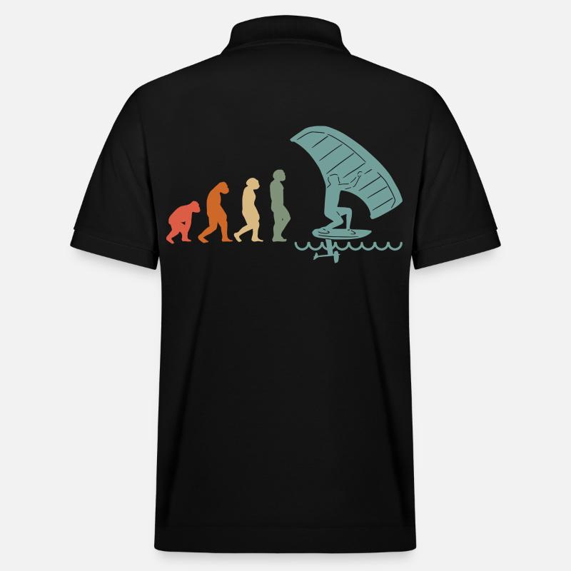 Wingfoil Surfer Wingfoiling Hydrofoil Evolution - Polo PREPSTER bio Stanley/Stella Unisexe - noir