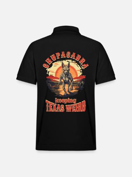 Cryptozoologists Chupacabra Creatures Funny - Stanley/Stella Unisex Organic Polo Shirt PREPSTER - black
